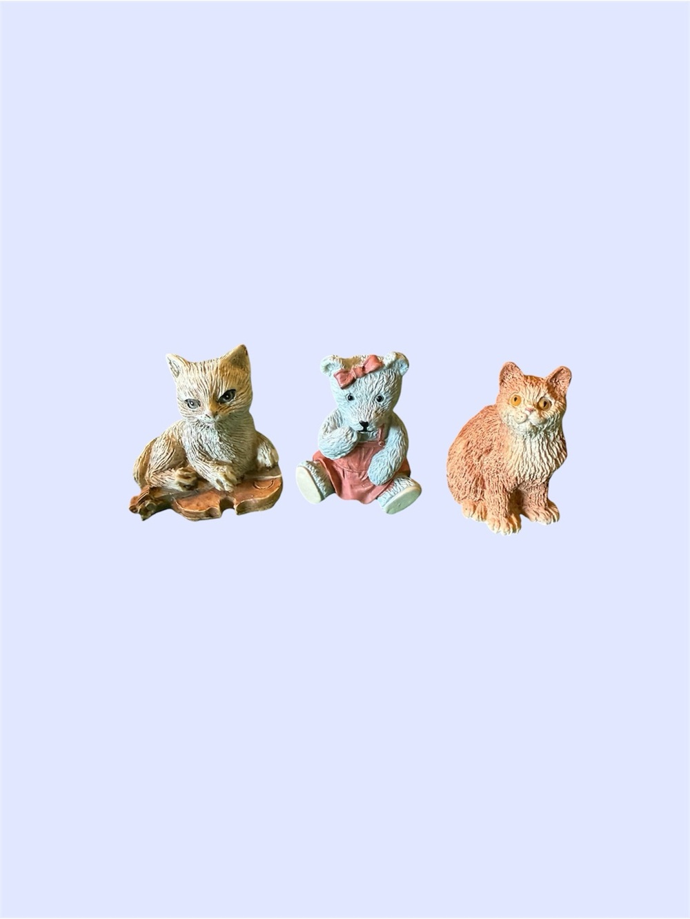 Vintage decorative animal figurines set